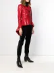 Alexander McQueen Bikerjacke mit Schößchen