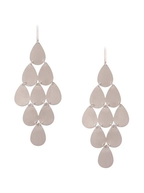Irene Neuwirth 18kt white gold nine-drop chandelier earrings