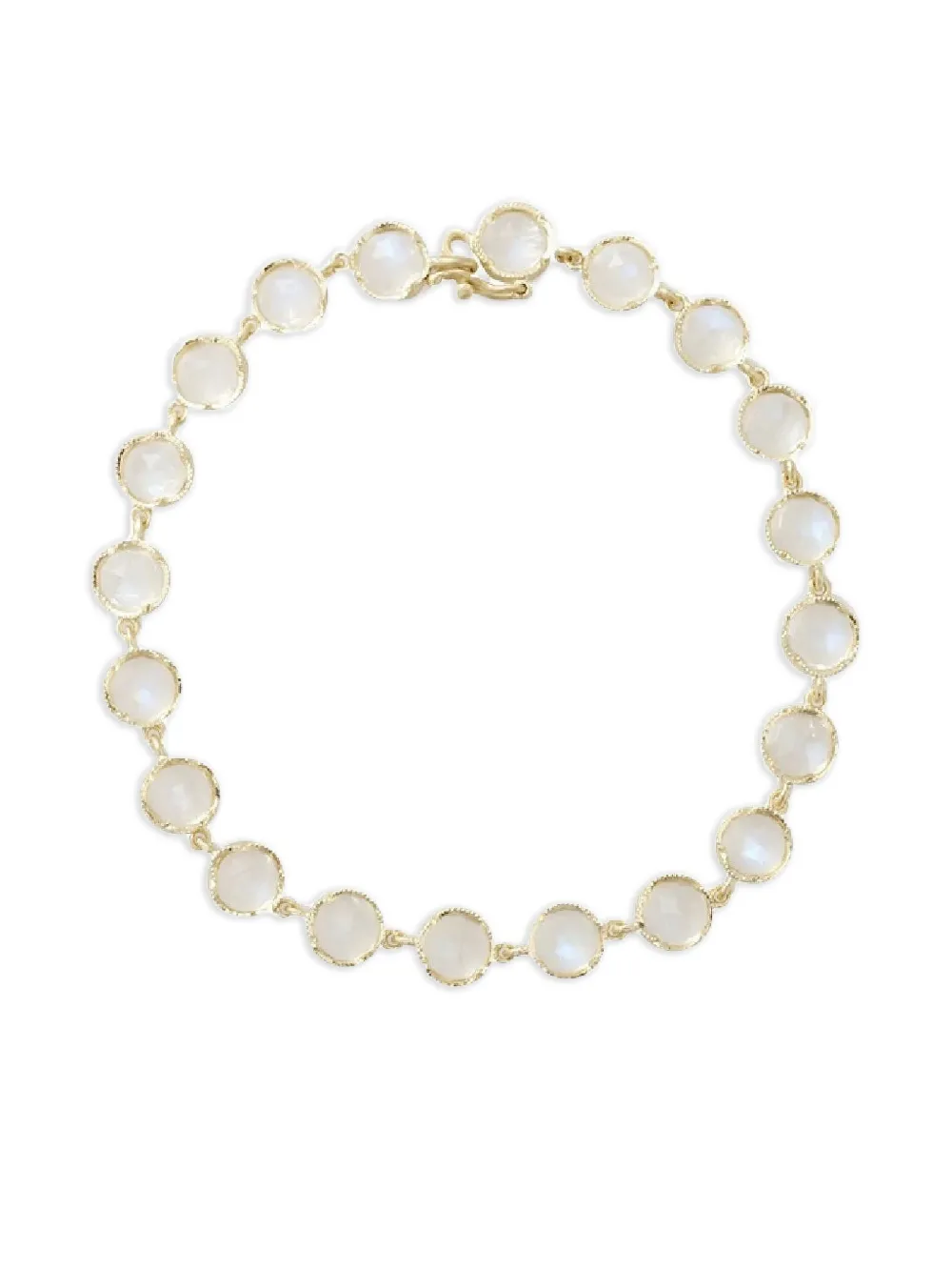 Irene Neuwirth 18K yellow gold Rainbow moonstone bracelet