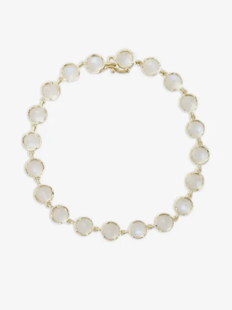 Irene Neuwirth 18K yellow gold Rainbow moonstone bracelet