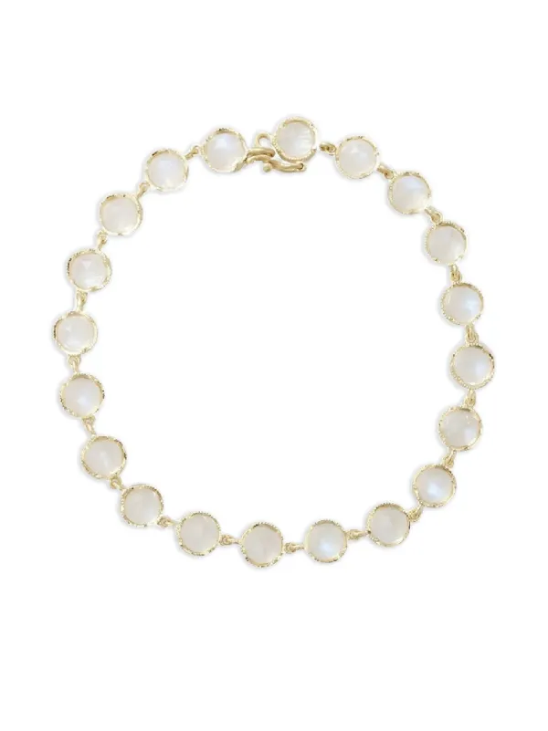 Irene Neuwirth 18K Yellow Gold Rainbow Moonstone Bracelet