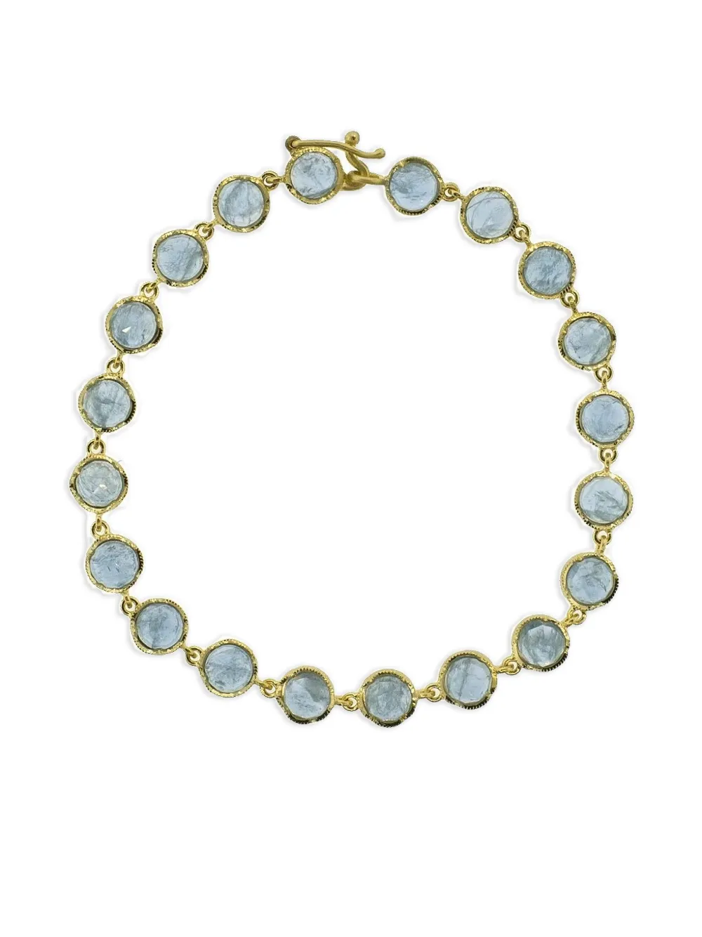 Irene Neuwirth 18K yellow gold Classic Link aquamarine bracelet | Gold | Image 1