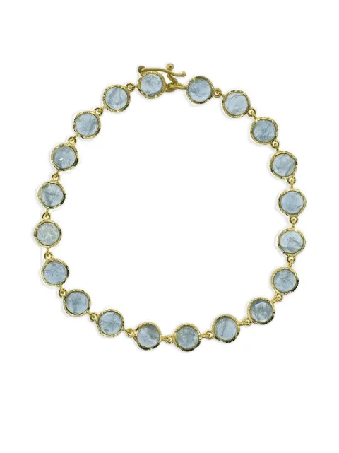 Irene Neuwirth 18K yellow gold Classic Link aquamarine bracelet