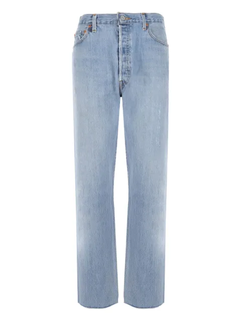 RE/DONE Stove pipe cropped jeans