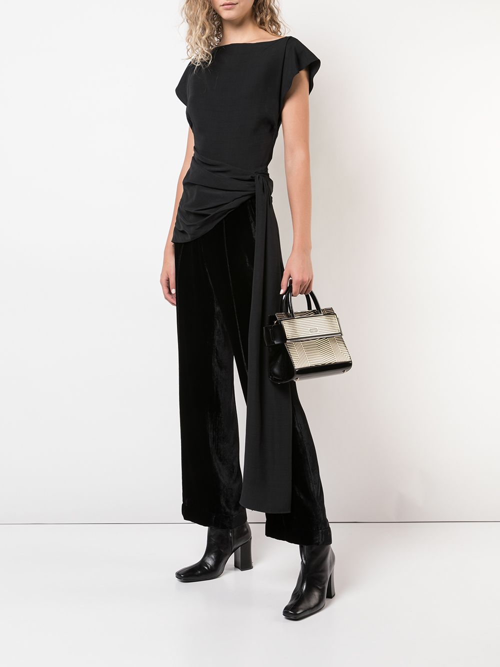 фото Givenchy структурированная сумка-тоут в полоску
