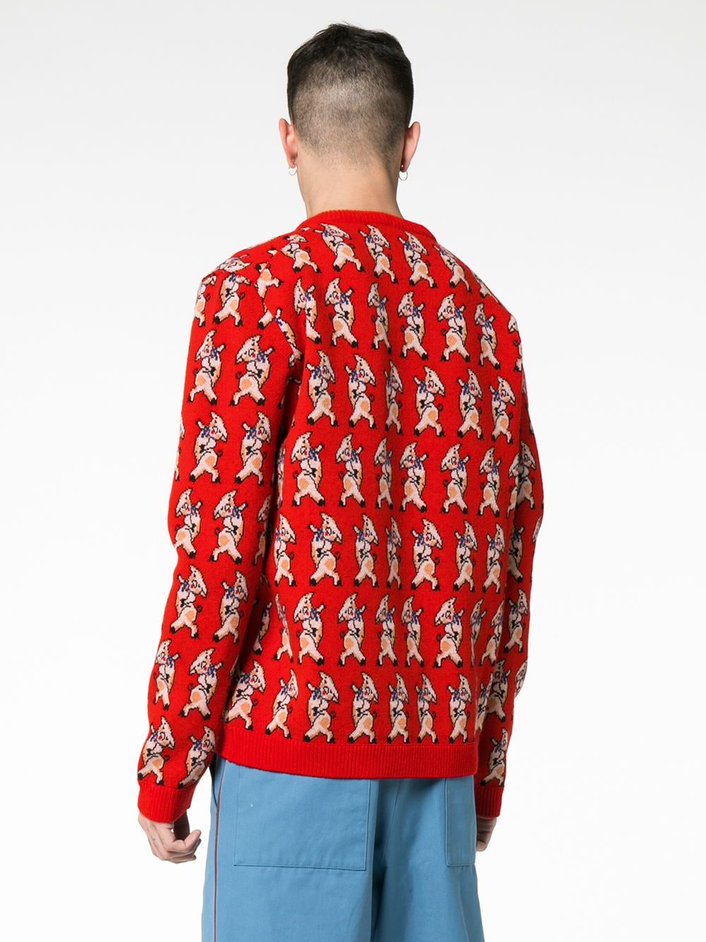 gucci pig cardigan