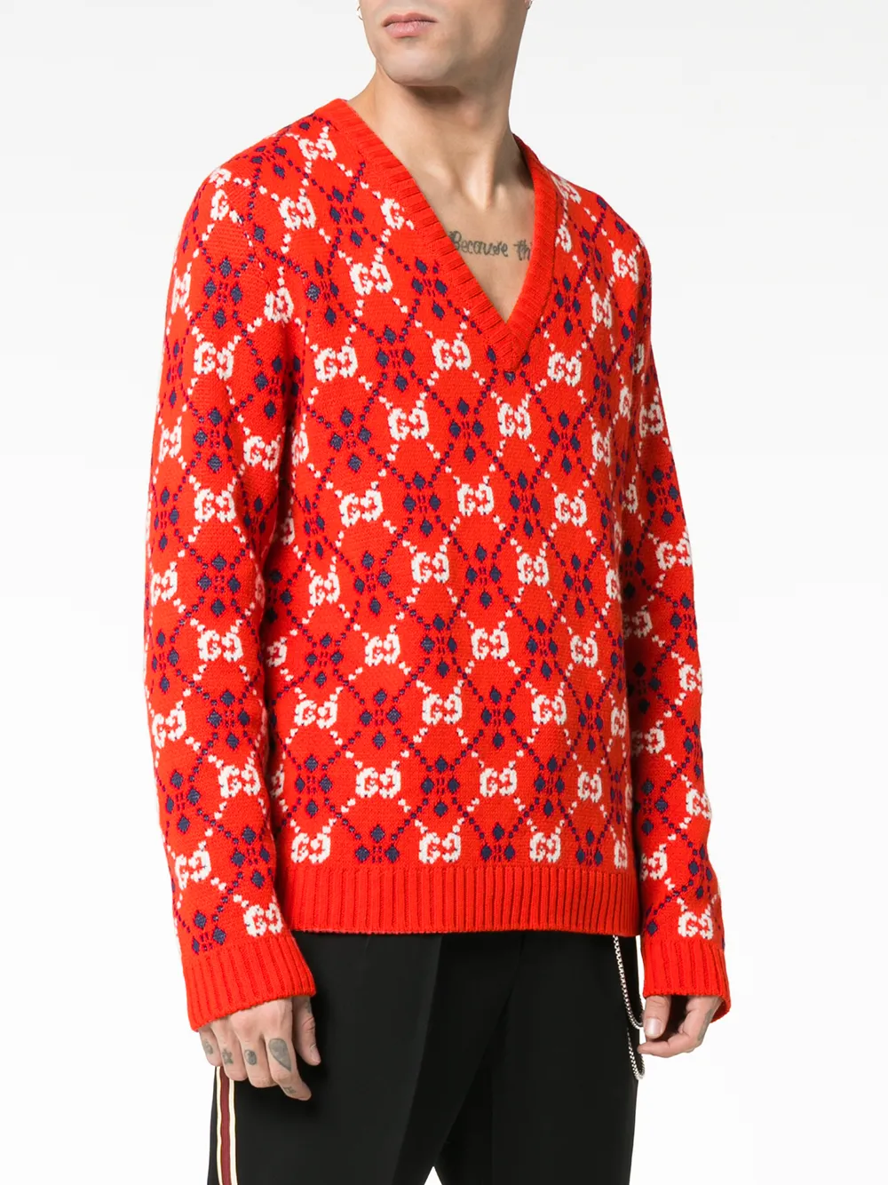 Gucci Gucci wool GG logo sweater Red Shoppingscanner