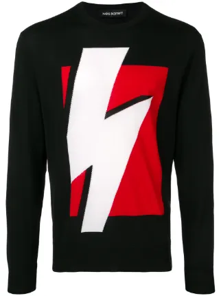 Neil barrett lightning bolt jumper cheap
