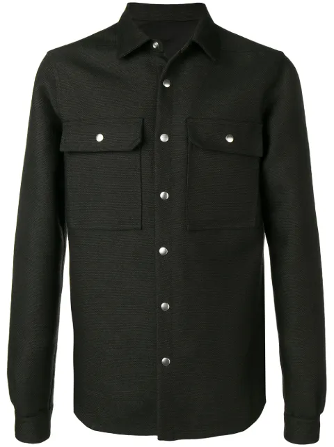 Rick Owens Outer pointed collar shirt