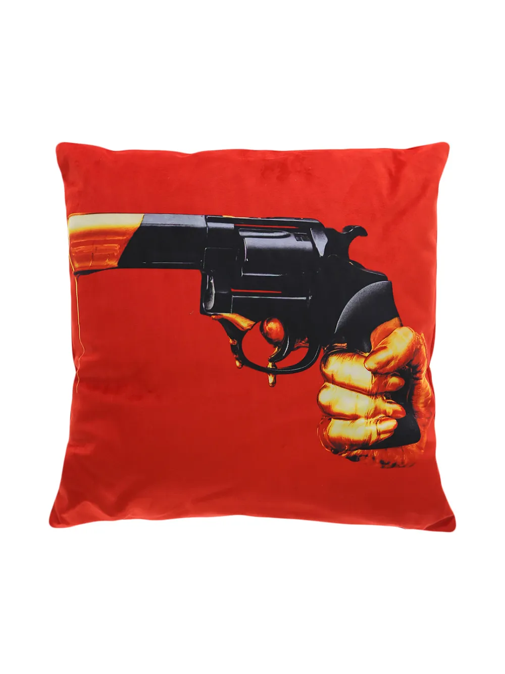 Seletti Toiletpaper Revolver Cushion In Rot