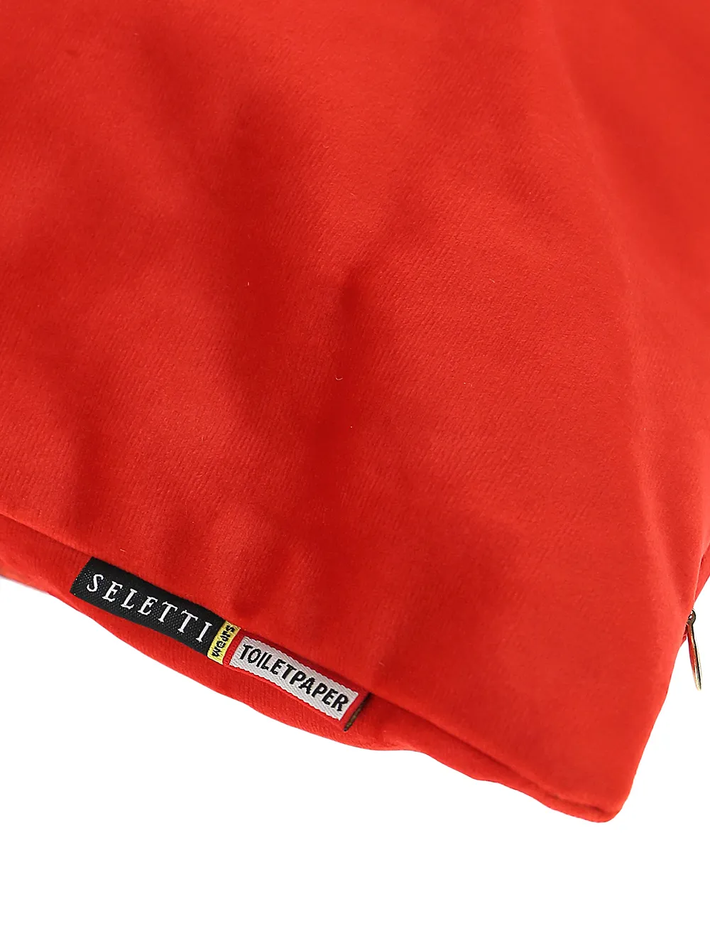 Seletti Toiletpaper Revolver Cushion In Rot