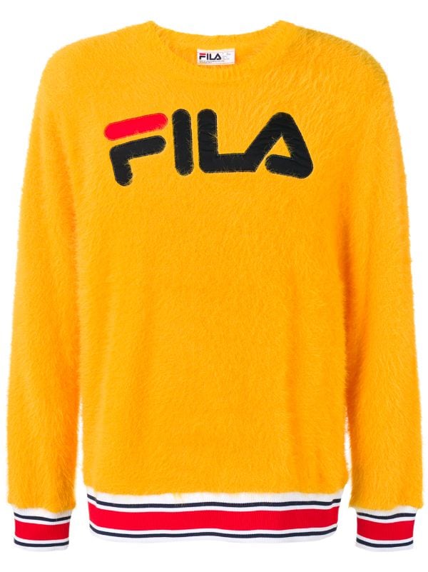 orange fila sweater