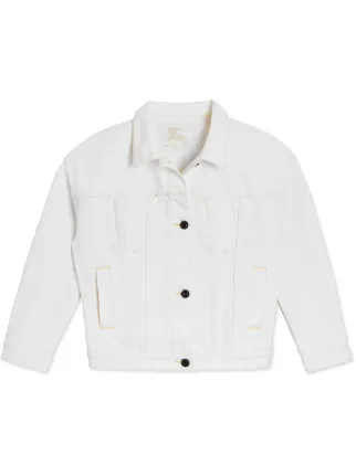 Burberry Kids Logo Print Denim Jacket 