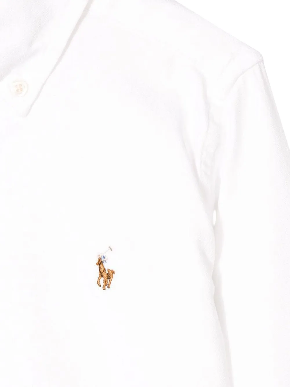  Polo Ralph Lauren Kids Hemd Mit Logo Stickerei   Weiß 
