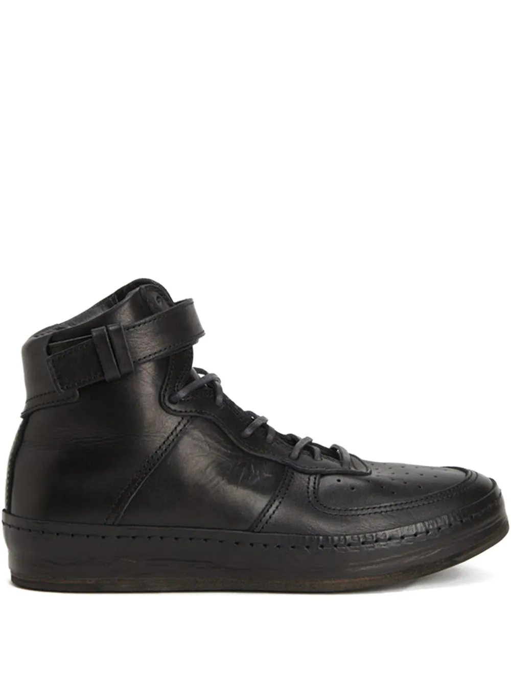 Hender Scheme 高帮真皮板鞋 | 黑色 | Image 1