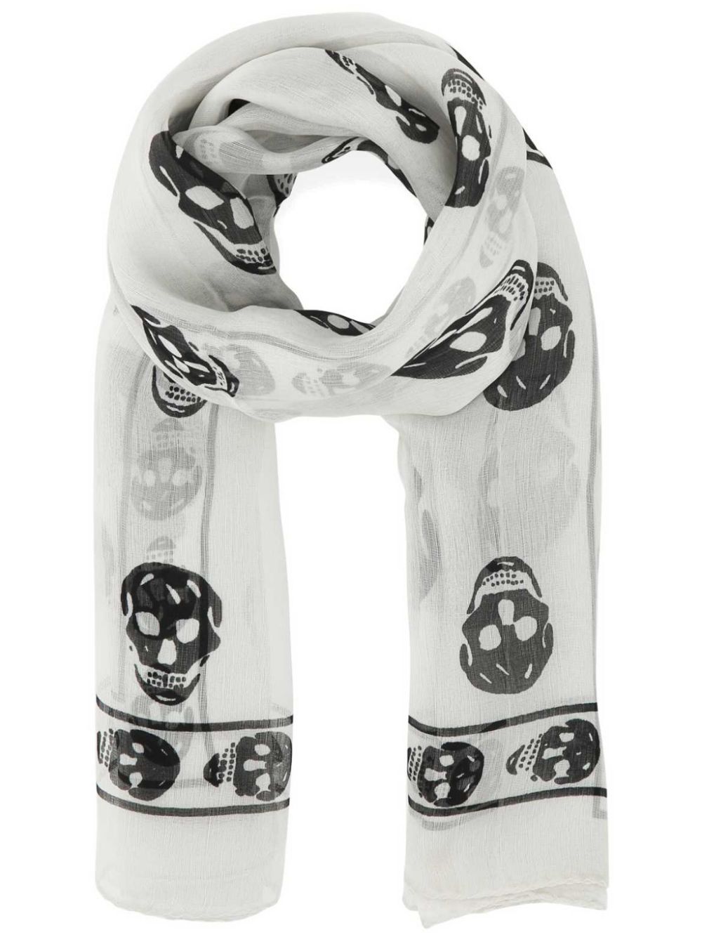 skull print scarf