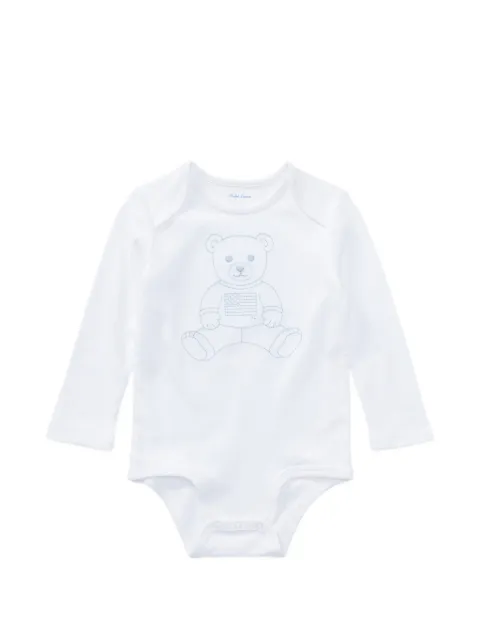 POLO RALPH LAUREN KIDS teddy-embroidered cotton body