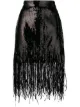 Image 1 of MSGM sequin fringed skirt