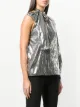 MSGM one sleeve sequin top