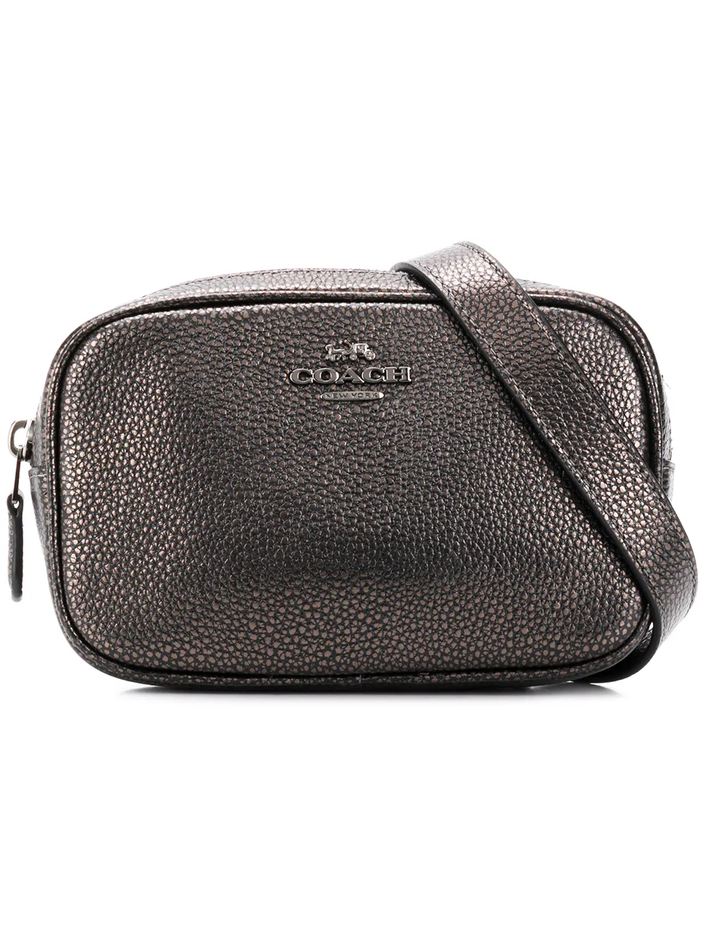 New Coach Metallic Leather Belt Bag