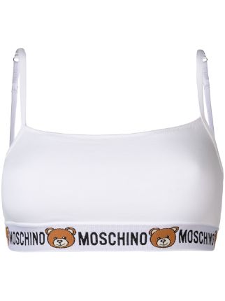 Black Bra with teddy bear motif Moschino - IetpShops Indonesia