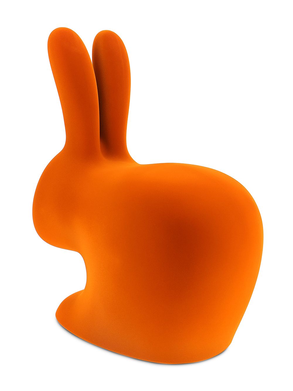Qeeboo konijnstoel met fluwelen detail - Oranje