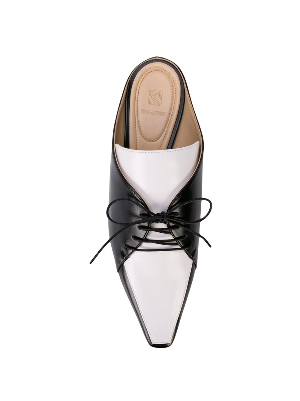 Rosie Assoulin two tone mules Black