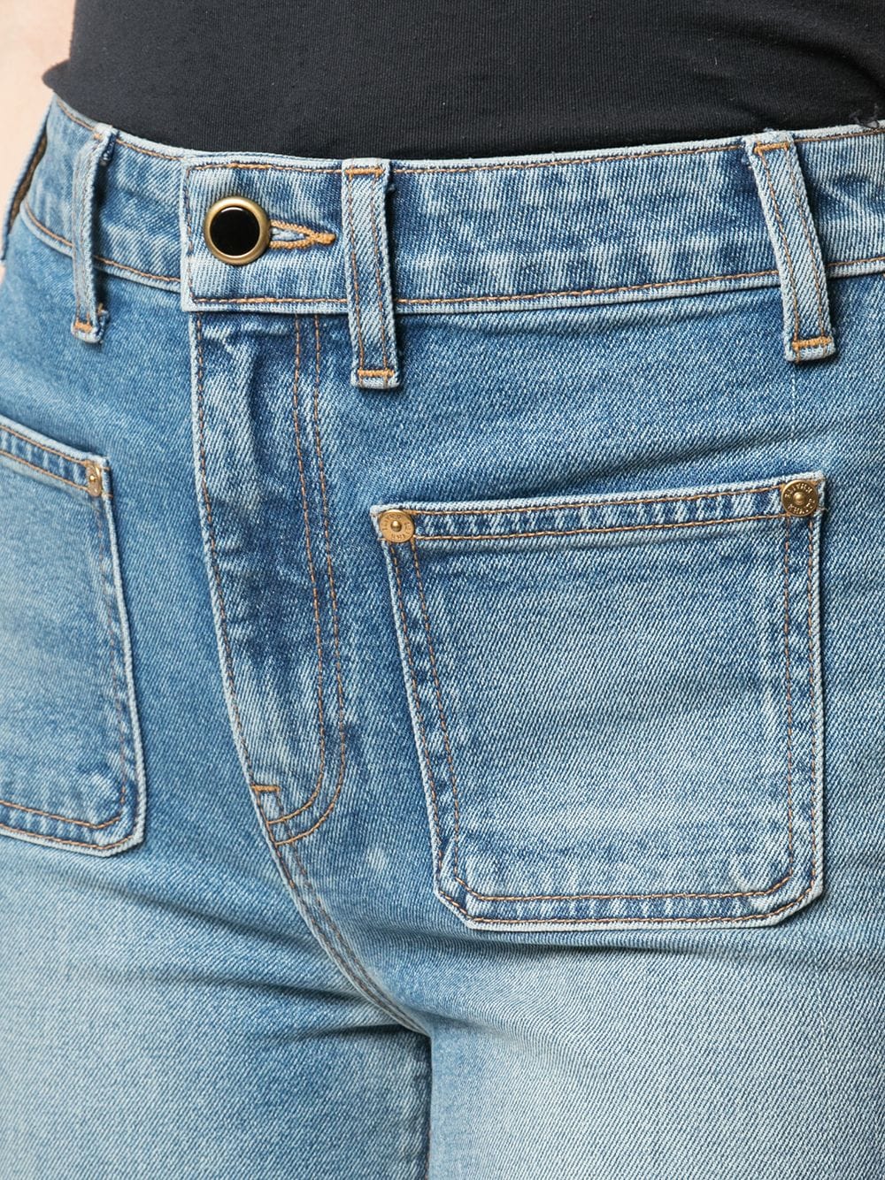 KHAITE Patch Pockets Jeans - Farfetch