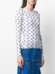 Marine Serre moon print jersey top
