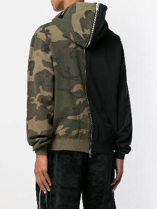 colourblock camouflage hoodie展示图