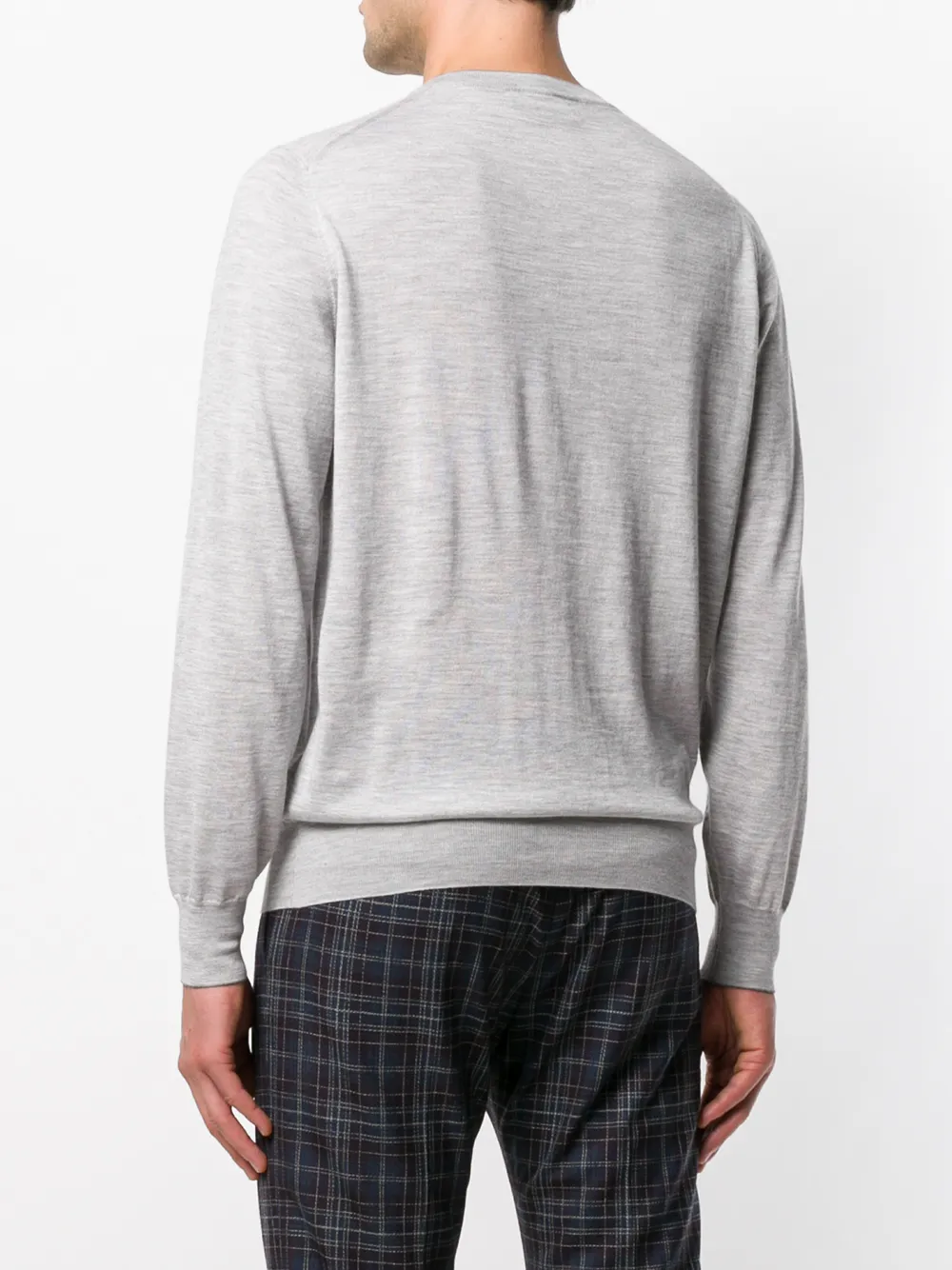 Brunello Cucinelli trui met ronde hals Grijs