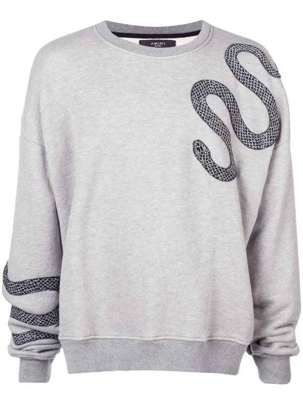 amiri glitter snake hoodie