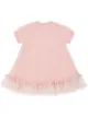 الصورة 2 من Fendi Kids printed tulle trim dress