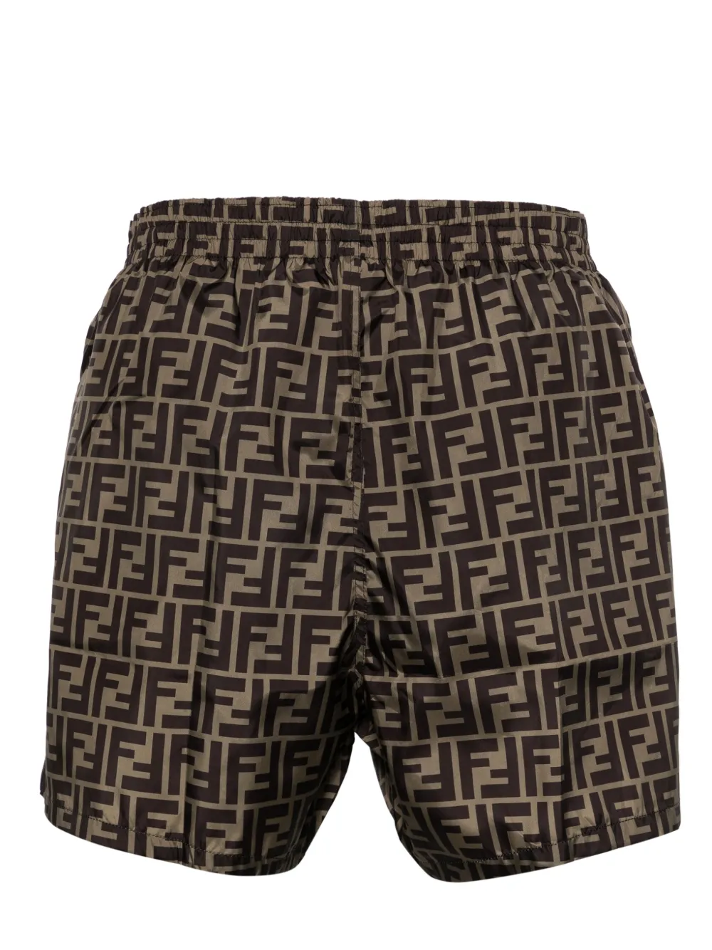 FENDI FF print Swim Shorts Brown FARFETCH SG