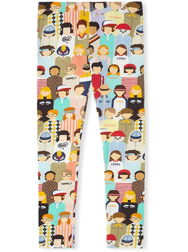 fendi kids leggings