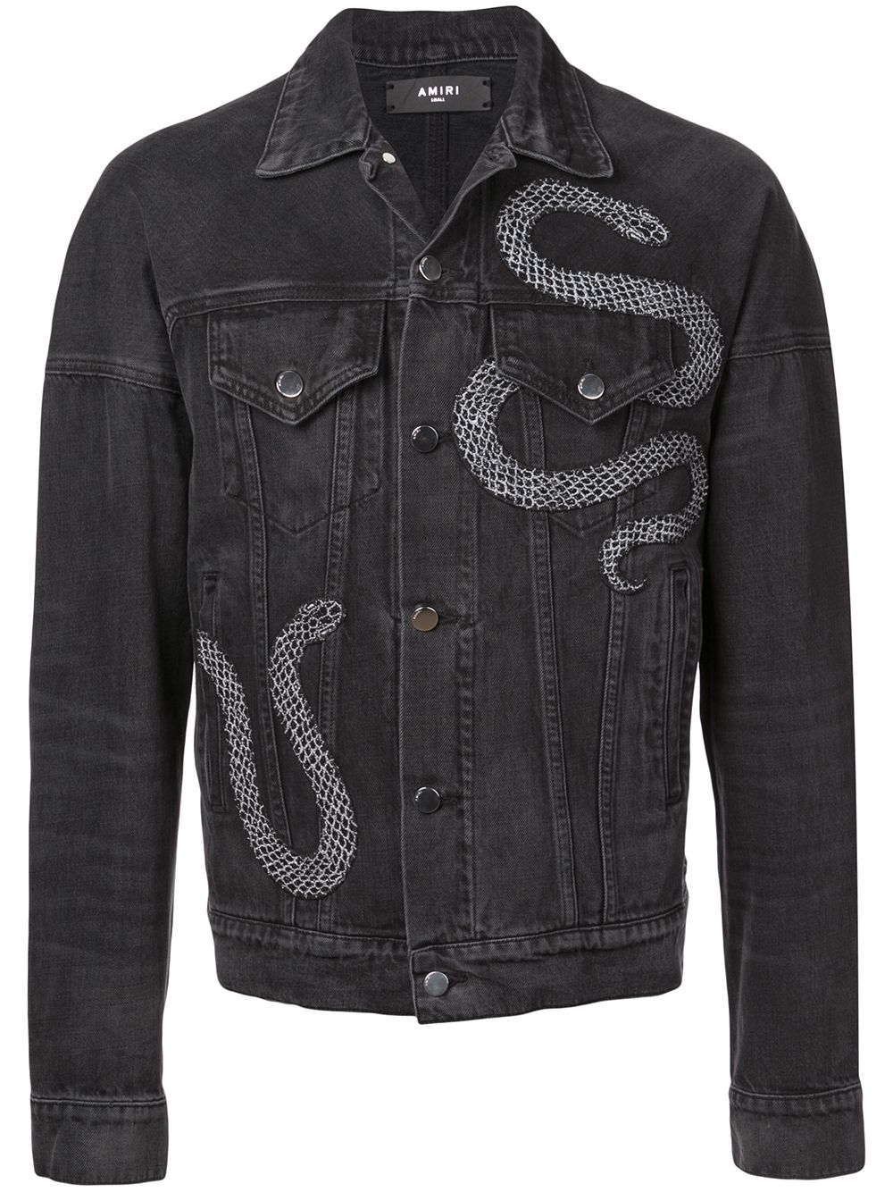 snake denim jacket