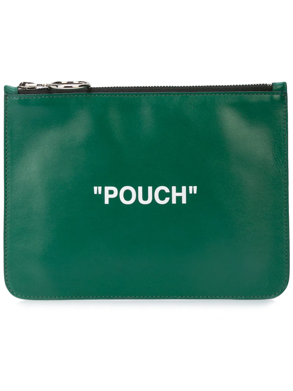 Off-White logo pouch | Green | Image 1