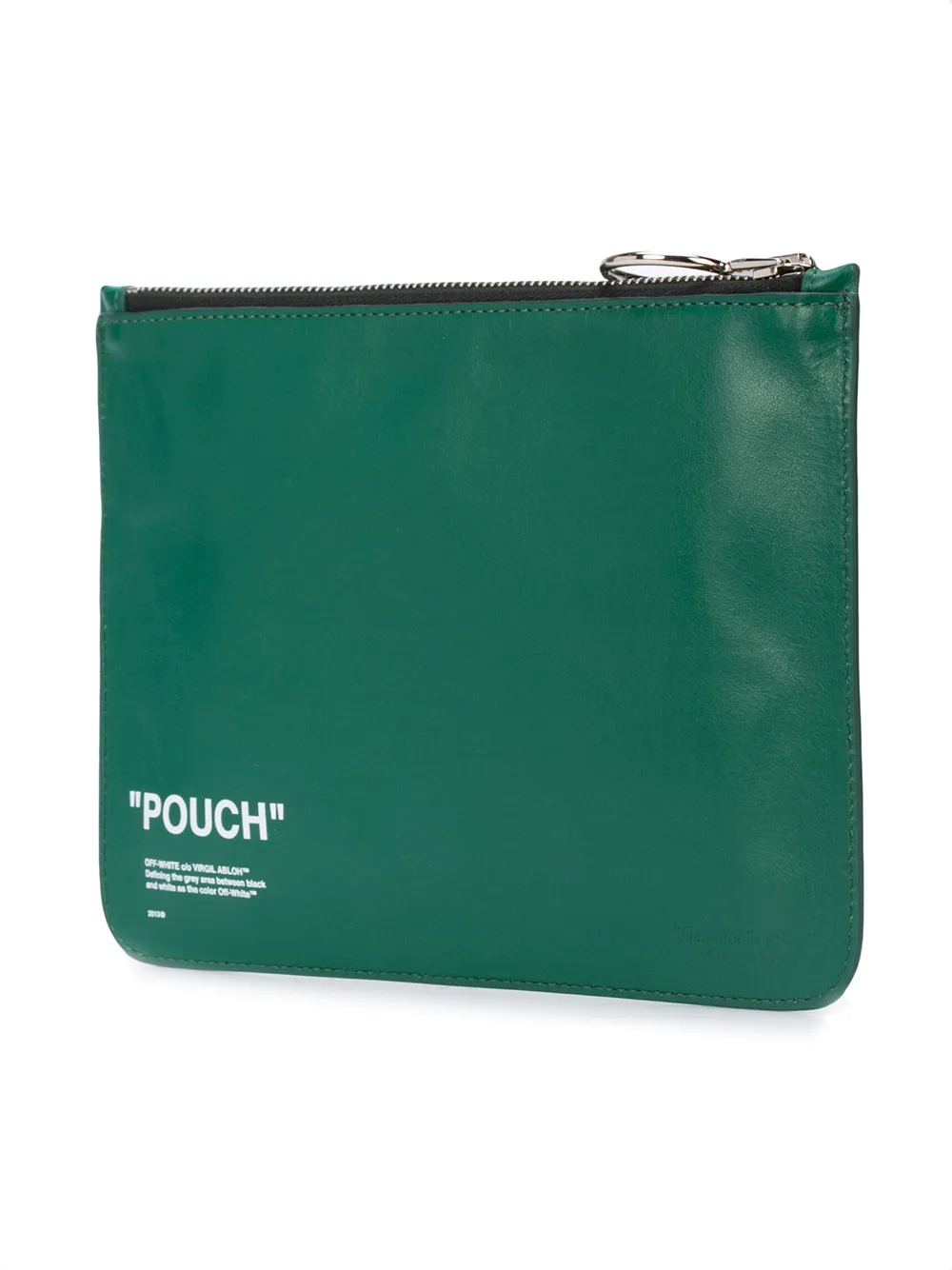 Off-White logo pouch Groen