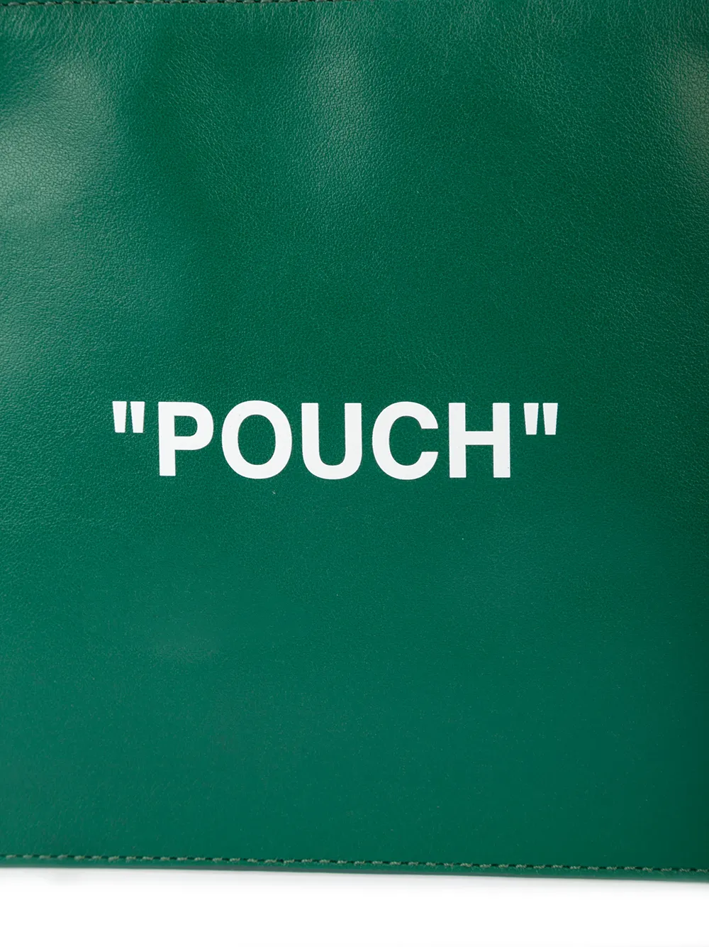 Off-White logo pouch Groen