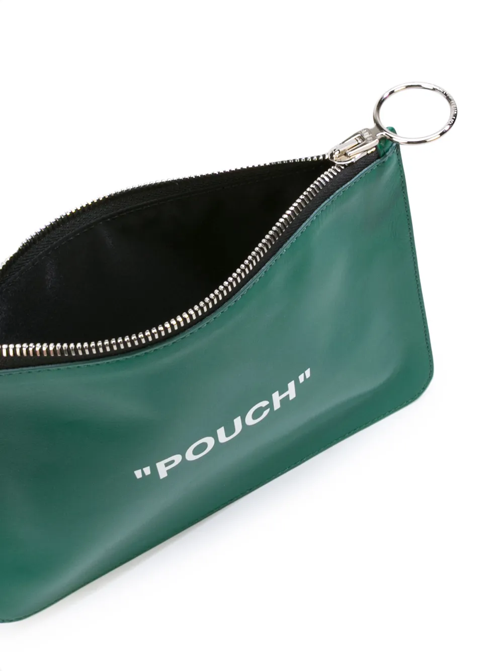 Off-White logo pouch Groen