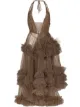 Image 1 of Molly Goddard gingham ruffled midi dress