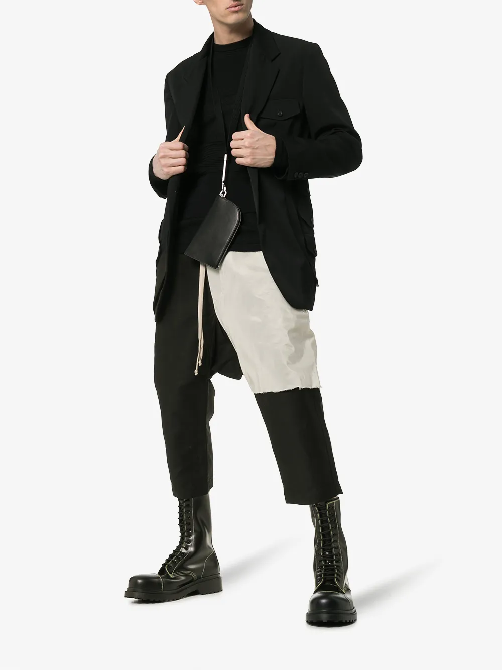 Rick Owens Drkshdw Tops RICK OWENS DRKSHDW CROPPED-JOGGINGHOSE