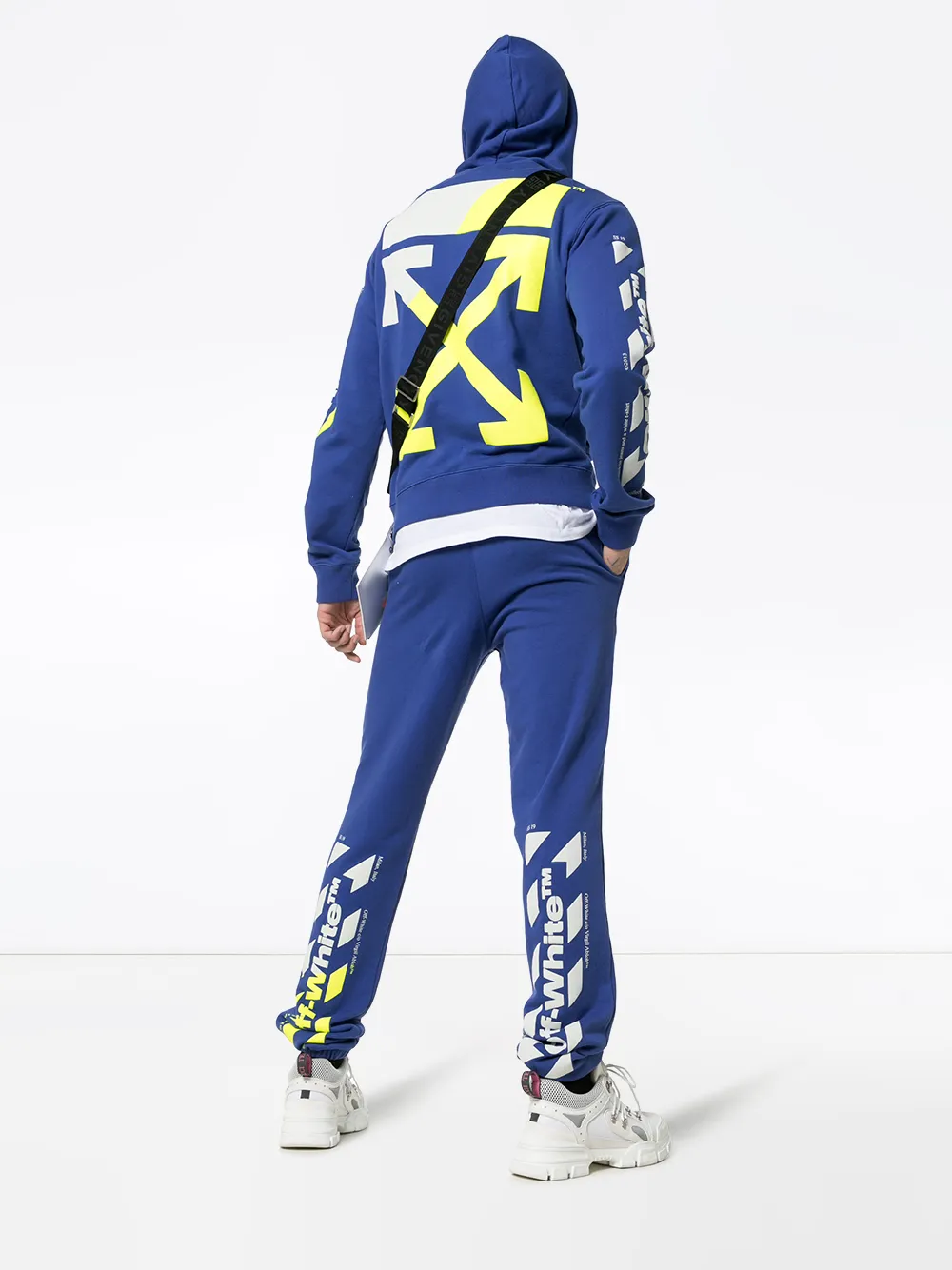 Off-White Trainingsbroek van katoen - Blauw