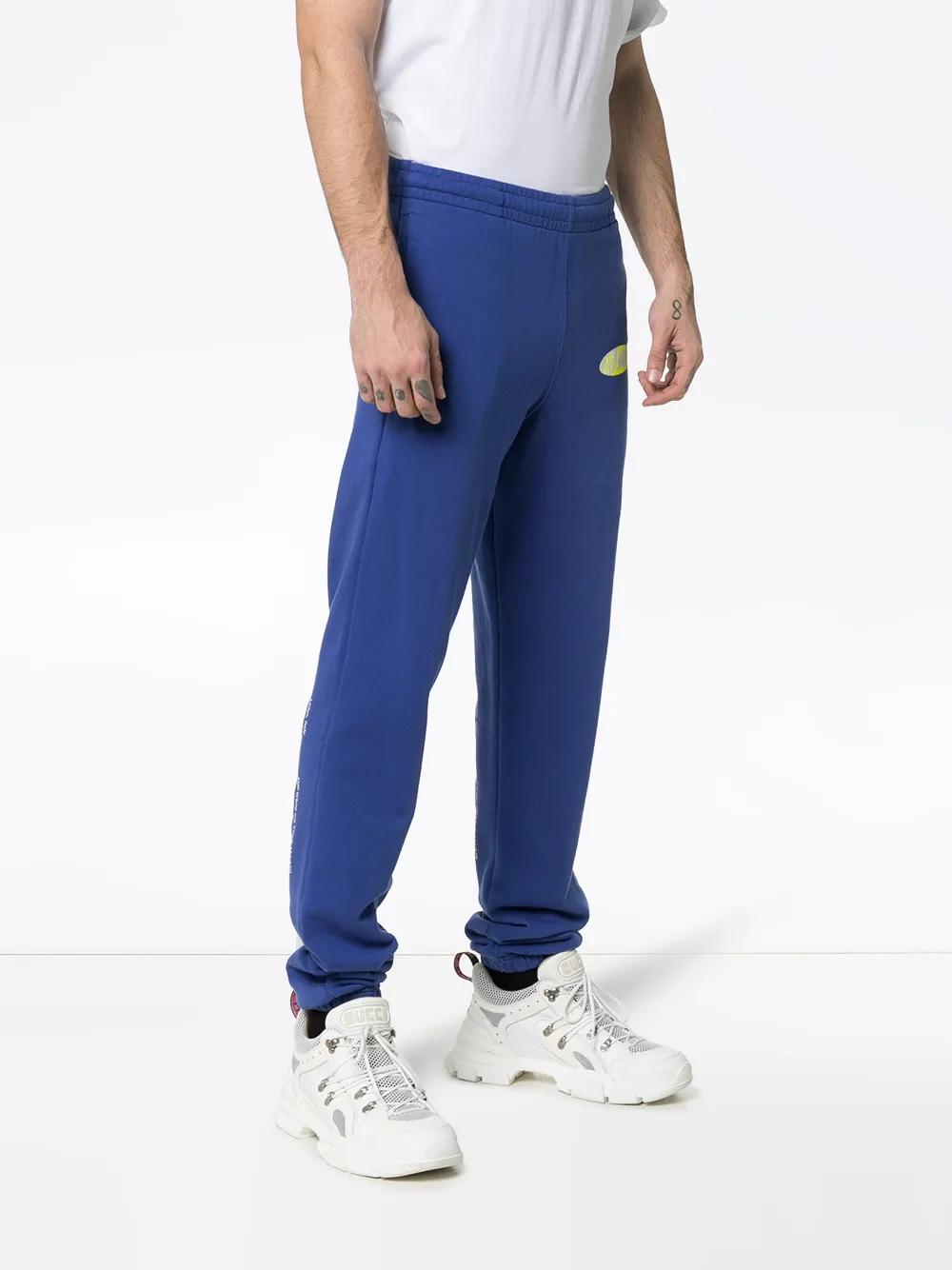 Off-White Trainingsbroek van katoen Blauw