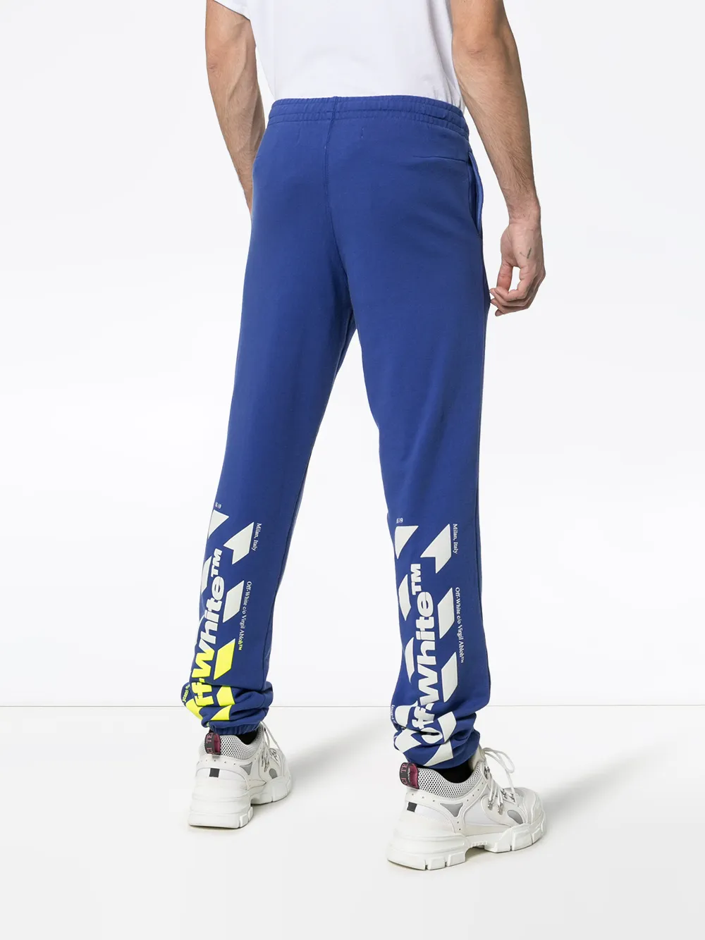 Off-White Trainingsbroek van katoen Blauw
