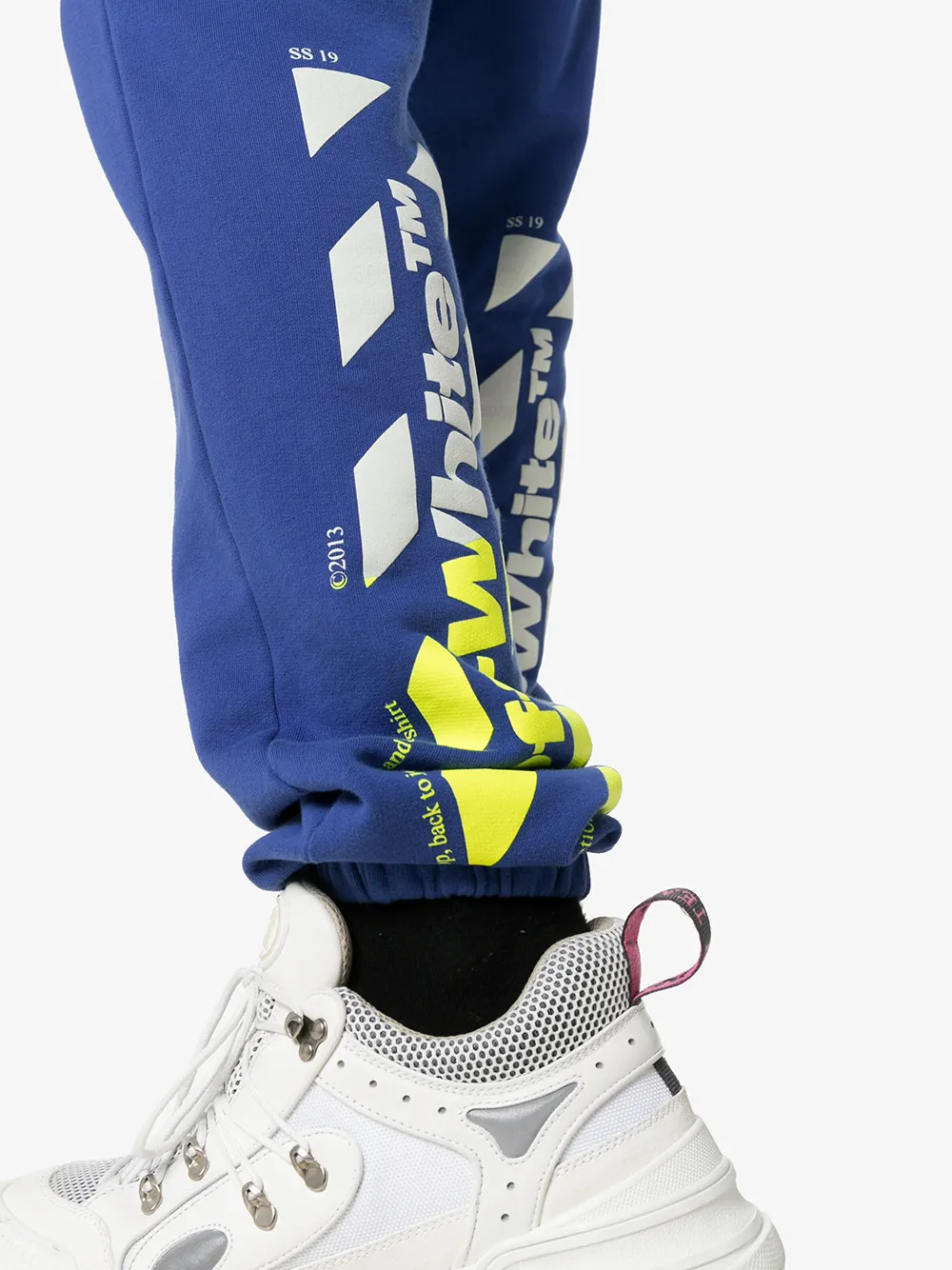 Off-White Trainingsbroek van katoen Blauw