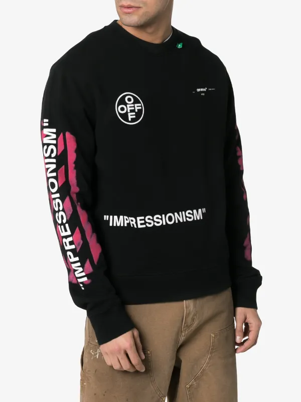 off white diagonal stencil sweatshirt