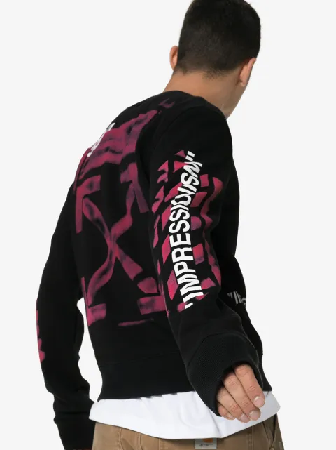 off white diagonal stencil sweatshirt