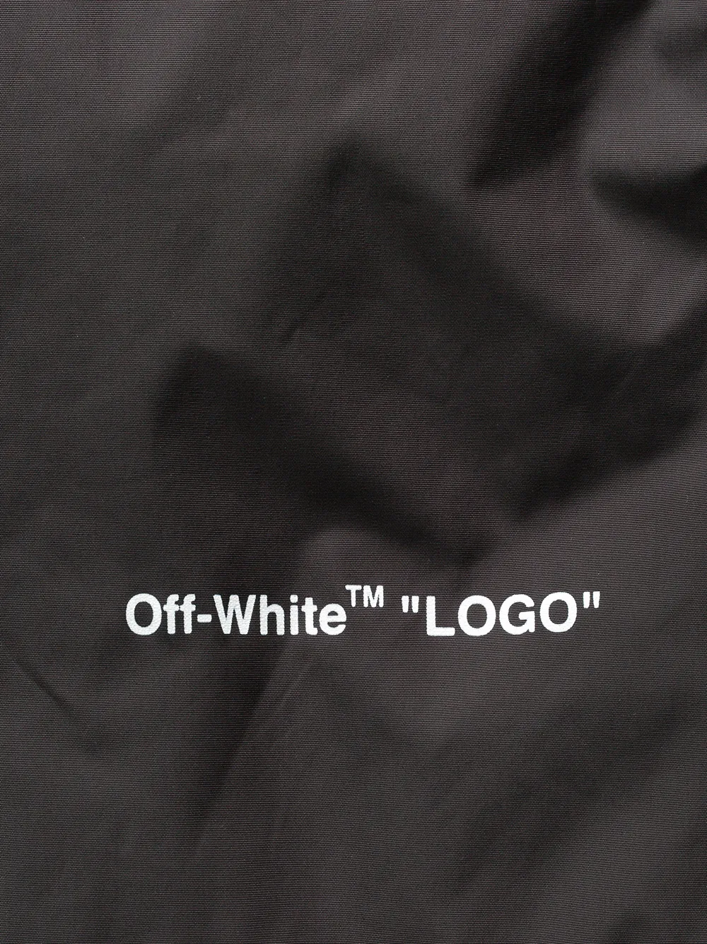 Off-White Zwembroek met logo Zwart