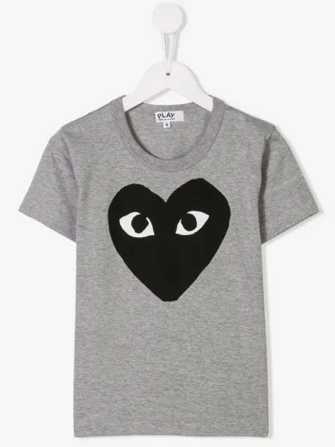 Comme Des Garçons Play Kids heart logo print T-shirt